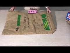 Tamanho feito sob encomenda os sacos de papel reciclados 20kg 25kg de Kraft colaram sacos de papel de Multiwall