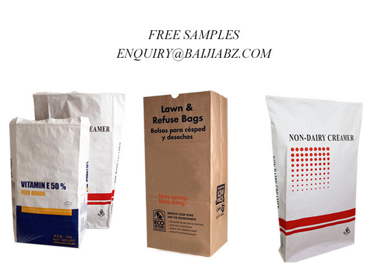 Sacos de papel 20kg 25kg de Clay Granular Absorbent Multiwall Kraft