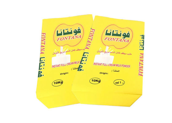 Embalagem de leite em pó 20kg 25kg multi sacos de papel de parede 3 camadas forrado a pe