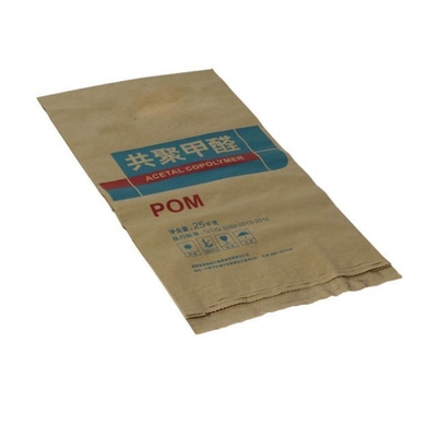 Saco de embalagem de papel Kraft para produtos alimentícios com selo térmico 25kg 50kg aceito personalizado
