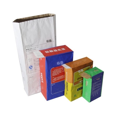 Sacos de papel com várias camadas de válvula colada personalizada para cimento 3 camadas