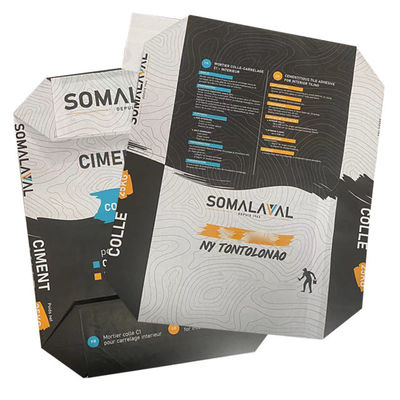 Sacos de papel de várias paredes com válvula colada para embalagem de agente espumante em pó químico