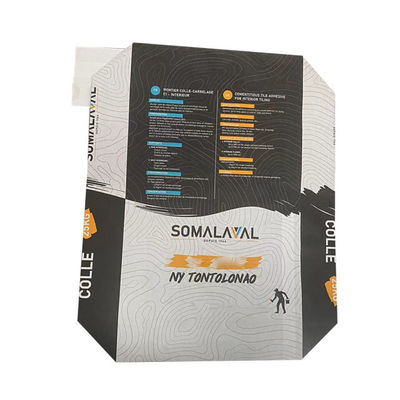 Saco de cimento 20kg 25kg Sacos de papel de parede múltipla Sacos de cerâmica Azulejo Embalagem de plástico