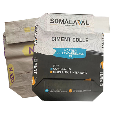 produto comestível de 20kg 25kg sacos de papel colados 3 camadas da válvula para empacotar o aditivo químico