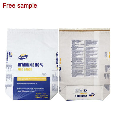 SGS / FDA / ISO9001 Saco de papel de parede múltipla Dimensões personalizáveis