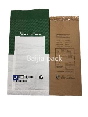 Segmentação térmica Bolsas de papel Kraft de parede múltipla Espessura e impressão personalizadas