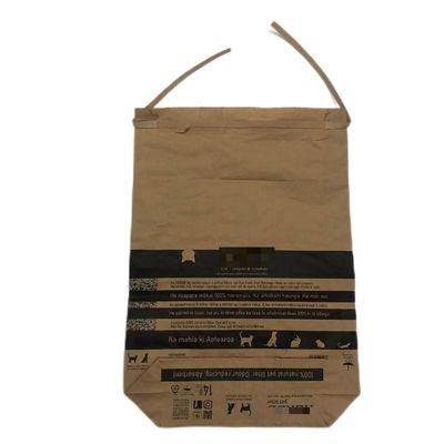 Embalagens de sacos de papel de parede múltipla pesada especialmente concebidas para lixo de animais de estimação