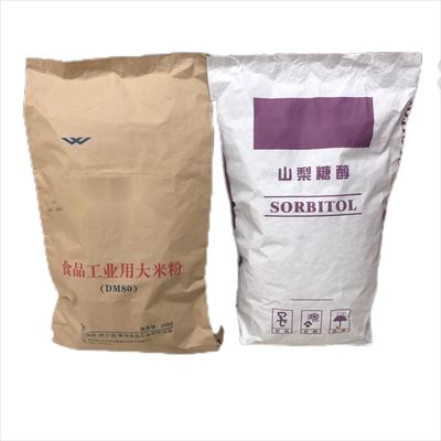 Sacos industriais de papel de parede múltipla Boca vedação térmica 20kg 25kg 50kg