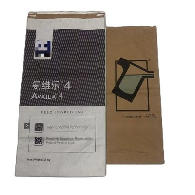 Sacos de papel de parede múltipla para embalagens em pó e grânulos em alimentos industriais químicos médicos