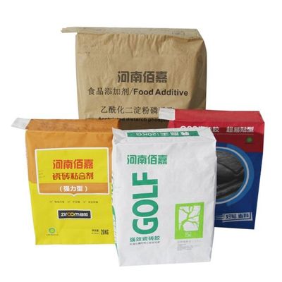 Sacos de papel industriais de várias camadas Sacos de papel de embalagem indispensáveis na produção industrial