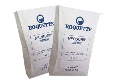 Capacidade personalizada Sacos de embalagem de papel kraft Branco ou marrom industrial