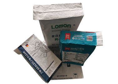 Sacos de papel resistentes industriais de Kraft para o forro laminado material de construção do PE para dentro