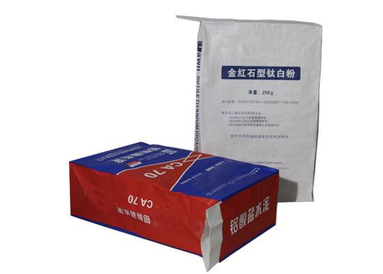 grandes sacos de papel de Multiwall Kraft do tamanho 25kg para empacotar o material químico