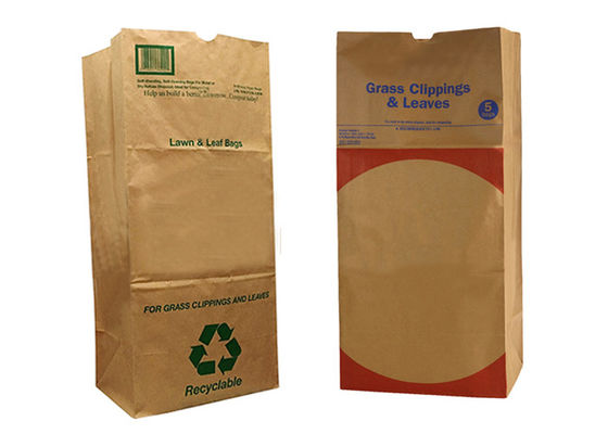 Os sacos de papel da cor 10kg Multiwall Kraft de CMYK folheiam sacos de papel do gramado de Kraft