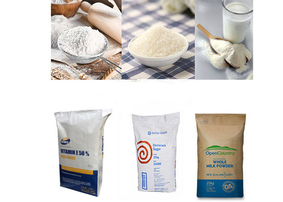Farinha de arroz reciclável Sugar Bag da alimentação do animal de estimação de 3 sacos de papel de Multiwall Kraft da camada