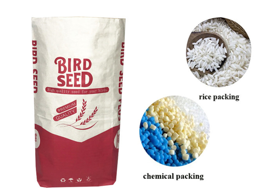 produto comestível da proteção da umidade dos sacos de papel de 15kg 20kg 25kg Multiwall Kraft