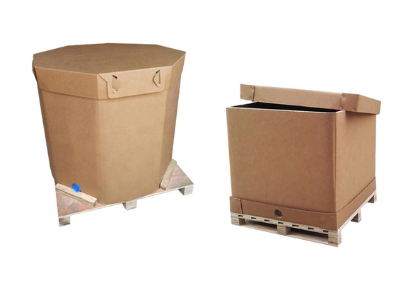 caixas de papel do empacotamento flexível do recipiente do produto comestível IBC de 220l 1000l para a água maioria