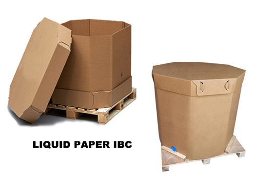 O recipiente líquido IBC do recipiente de papel maioria do produto comestível encaixota o intermediário dobrável