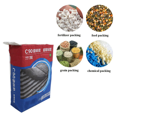 Sacos de papel colados 15kg 20kg 25kg de Multiwall da válvula do derramamento pó químico absorvente líquido