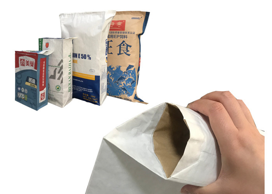 O produto químico absorvente do derramamento líquido colou os sacos de papel 15kg 20kg de Multiwall