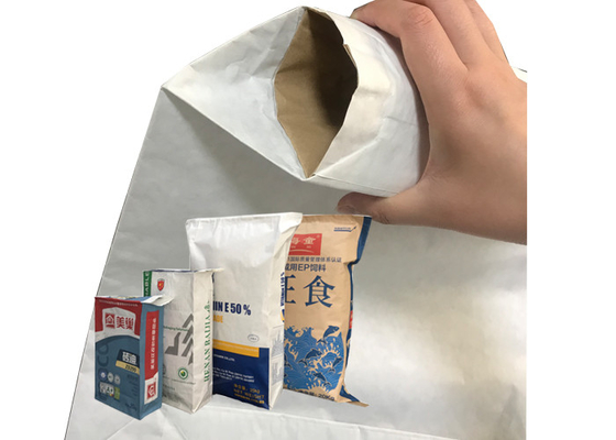 20kg colou sacos de papel de Multiwall da válvula para o esparadrapo da telha com seu próprio logotipo