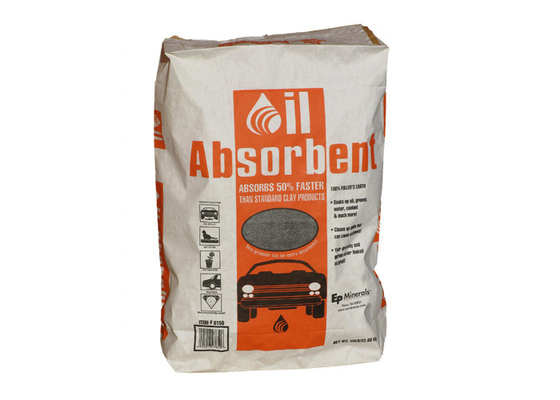 Sacos de papel colados 15kg 20kg 25kg de Multiwall da válvula do derramamento pó químico absorvente líquido