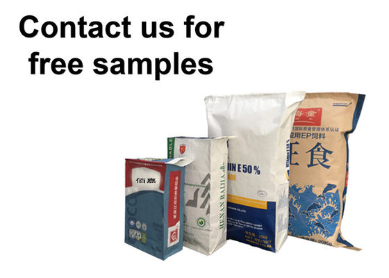 Saco de papel Kraft multiparede personalizado 20kg para material em pó