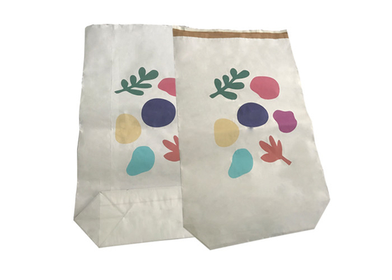 Sacos de papel biodegradáveis ​​20 kg 25 kg selados a quente Embalagem de amido de milho