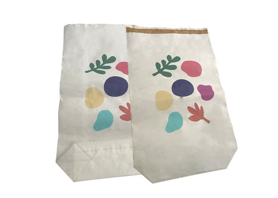 Sacos de papel biodegradáveis ​​20kg 25kg selados termicamente para leite em pó