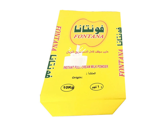 Aceito saco de papel industrial personalizado 25 kg 3 camadas forrado com PE multiparede kraft