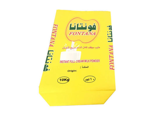 Sacos de papel de parede multiuso de grau alimentício para leite em pó aceitam tamanho personalizado 20kg 25kg