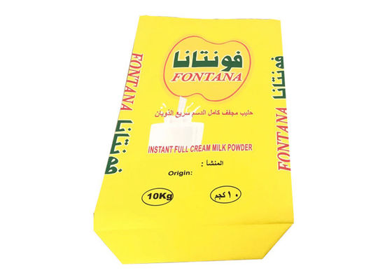 Embalagem de leite em pó 20kg 25kg multi sacos de papel de parede 3 camadas forrado a pe