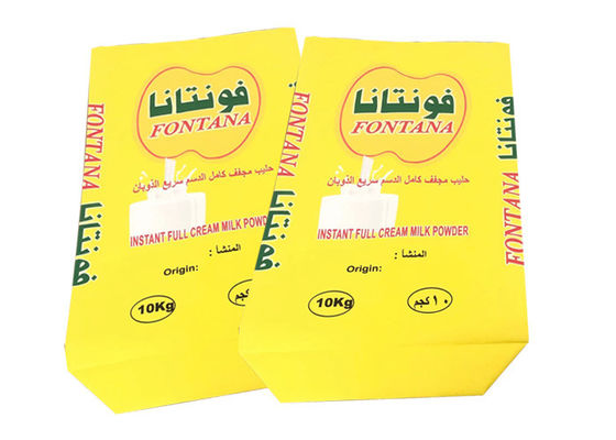 Sacos de papel de parede multiuso de grau alimentício para leite em pó aceitam tamanho personalizado 20kg 25kg