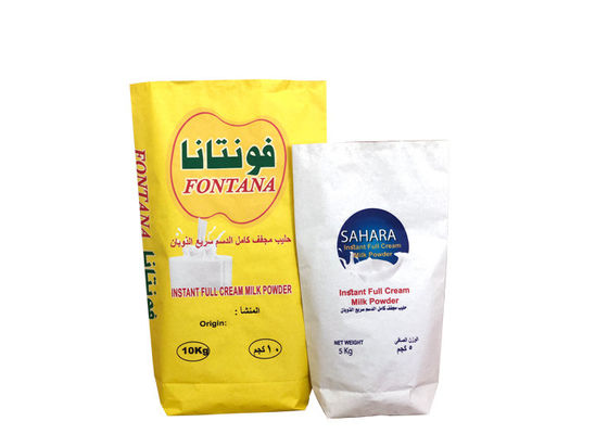 Sacos de papel multiparede 20kg 25kg para leite em pó grau alimentício