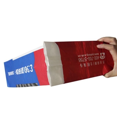 Saco de papel para embalagem de cimento com válvula colada 50 kg multicamada