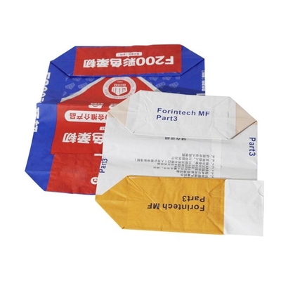 Saco de papel com válvula colada de grau alimentício de 3 camadas para embalagem de aditivo químico