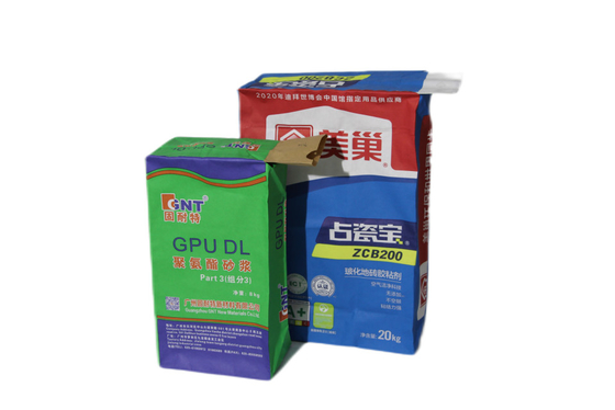 Sacos de válvulas de papel de 20 kg aceitam fecho personalizado Tipo e cor de impressão