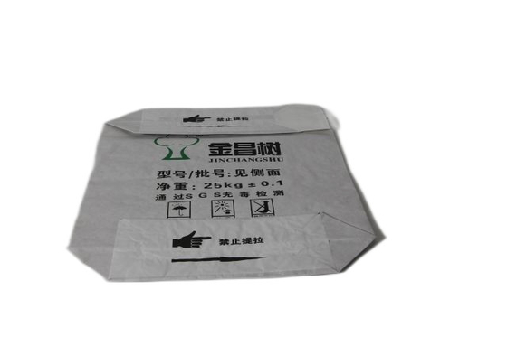 Aceitar sacos de embalagem de papel industrial personalizados 25kg com válvula