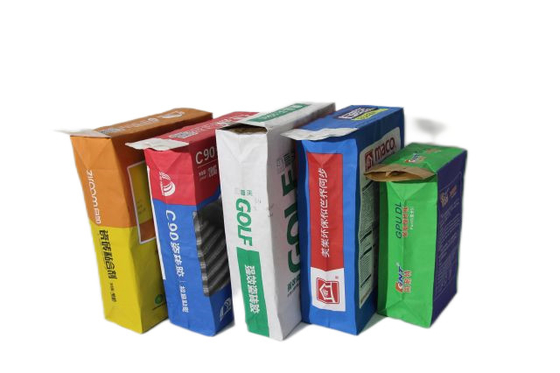 Saco de papel de válvula de alta resistência de 20 kg com tamanho e impressão personalizados