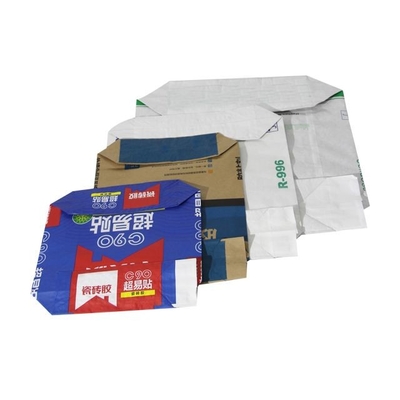Sacos de papel multifoliados com válvula colada para impressão flexográfica Embalagem de cimento