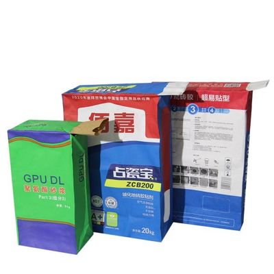 Sacos de papel de várias paredes com válvula colada para embalagem de agente espumante em pó químico