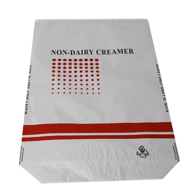 O pó de leite colou o produto comestível de empacotamento dos sacos de papel 20kg 25kg de Multiwall