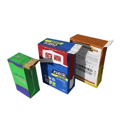água de 20kg 25kg que resiste a cópia de empacotamento de Flexo do saco do cimento dos sacos de papel de Multiwall