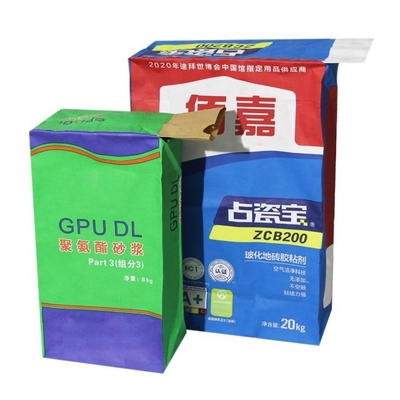 20kg 25kg 50kg Sacos de válvula colados industriais Embalagem de papel de cimento