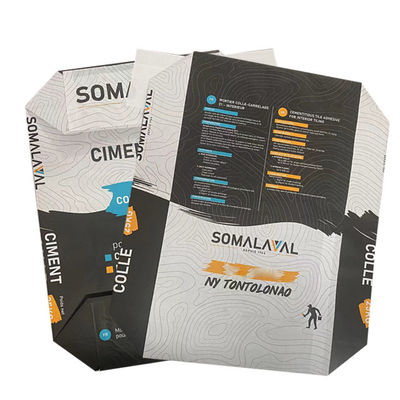 Saco de cimento 20kg 25kg Sacos de papel de parede múltipla Sacos de cerâmica Azulejo Embalagem de plástico