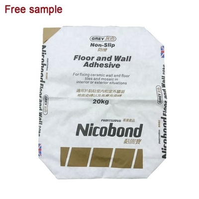 Sacos de papel inferiores 60g-120g/M2 da válvula do quadrado químico Multilayer do saco de papel de Kraft