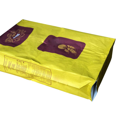 Sacos de papel colados amigáveis de Multiwall da válvula de Eco impermeáveis para o pó de leite