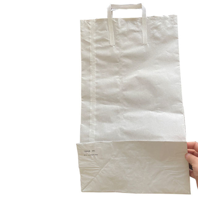 Sacos de empacotamento brancos Logo Paper Bag Firm Bottom feito sob encomenda do papel de embalagem de Brown