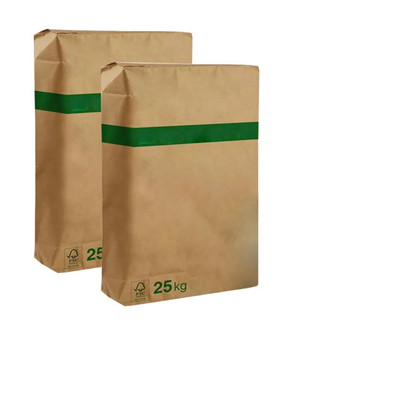 20kg 25kg colou saco de papel da camada dos sacos de papel de Multiwall da válvula a durabilidade alta do multi