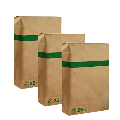 Flexo que imprime o filme colado químico do PE dos sacos de papel de Multiwall da válvula 2 camadas